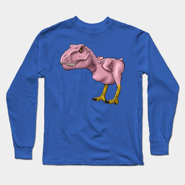 Chicken Rex Long Sleeve T-Shirt by albertocubatas